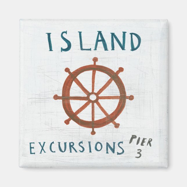 Imán Arte costero | Excursiones en la isla (Frente)