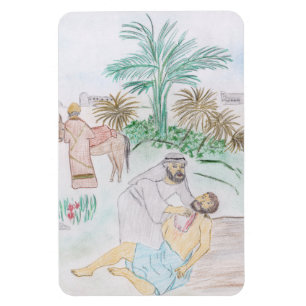 Imán Arte cristiano El buen samaritano