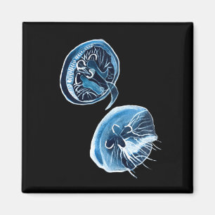 Imán Arte de acuarela de MoonJellyfish