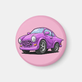 Imán Arte de Auto Morado Extremadamente Curvado