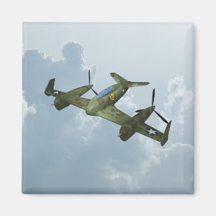 Imán Arte de Aviación Militar de Avión de Guerra Vintag