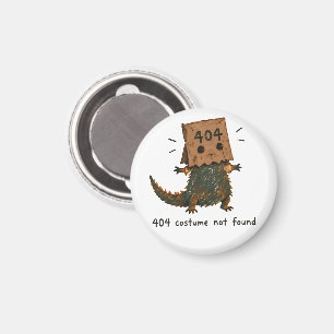 Imán Arte de Beardie de disfraces de Halloween 404 no e