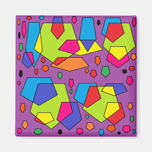 Imán arte de bloques puros grandes (Frente)