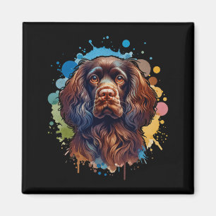Imán Arte de Boykin Spaniel Comfort Colors Adulto Él