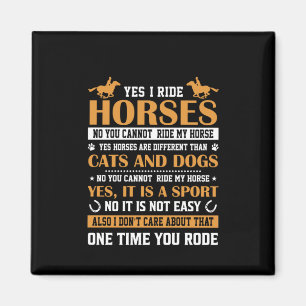 Imán Arte de caballos Sí Yo Viajo Caballos