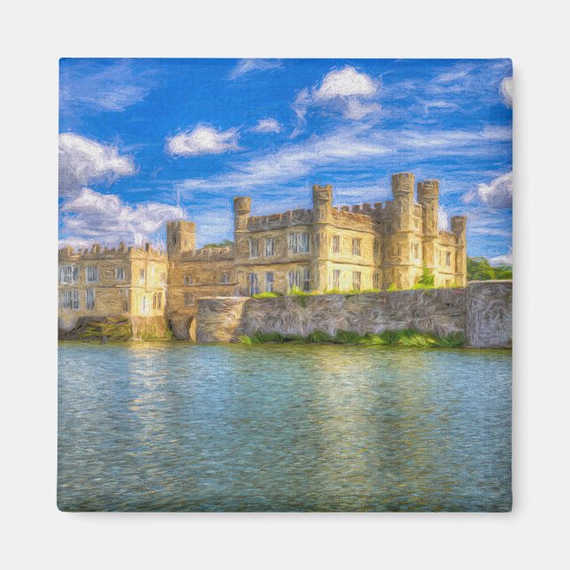 Imán Arte de castillo inglés (Frente)