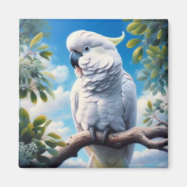 Imán Arte de Cockatoo (Frente)
