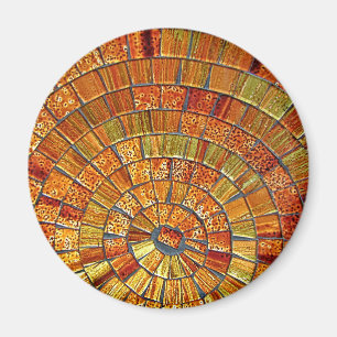 Imán Arte de cristal Brown de la teja del Balinese