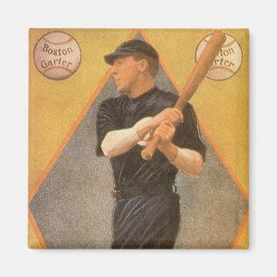 Imán Arte de etiqueta de producto vintage, Boston Garte