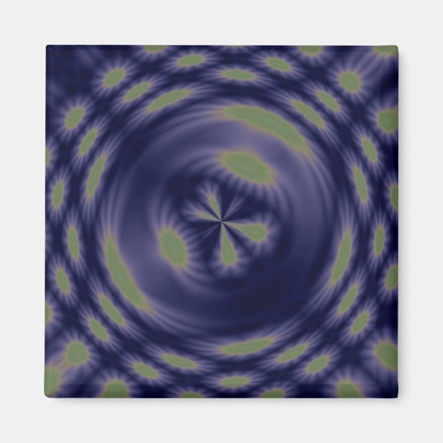 Imán Arte de Fantasía Abstracta Estrellas (Frente)