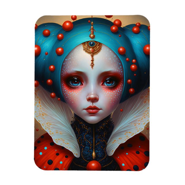 Imán Arte de fantasía de Reina Cuta (Vertical)