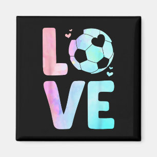Imán Arte de fútbol genial para mujeres y niñas Tema de