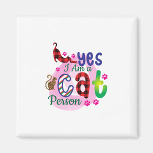 Imán Arte De Gato Soy Una Persona Gato