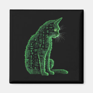 Imán Arte de gatos en matriz