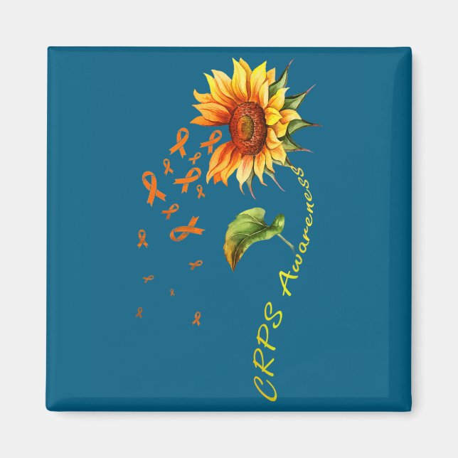 Imán Arte de Girasol de Conciencia de Crps (Frente)