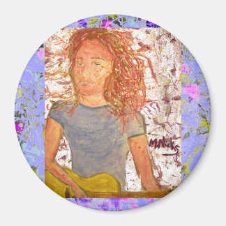Imán arte de goteo de guitarra acústica