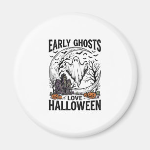 Imán Arte de grabado de fantasmas embrujados de Hallowe