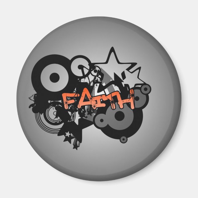 Imán Arte de graffiti de FAITH (Frente)