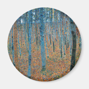 Imán Arte de Gustav Klimt Bosque de Hayas Vintage