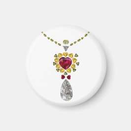 Imán Arte de Heart Gemstone