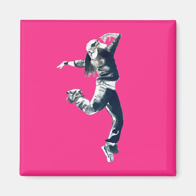 Imán Arte de hip hop de Guay (Frente)