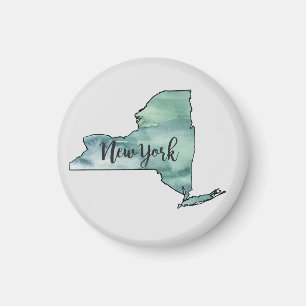 Imán Arte de Ilustracion del estado de Nueva York