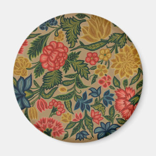 Imán Arte de jardín de diseñador floral vintage