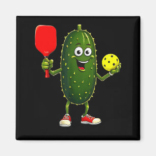 Imán Arte de jugador de pickleball divertido pickle bal
