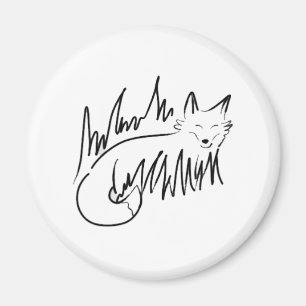 Imán Arte de la línea Fox