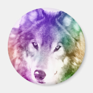 Imán Arte de la mirada del lobo