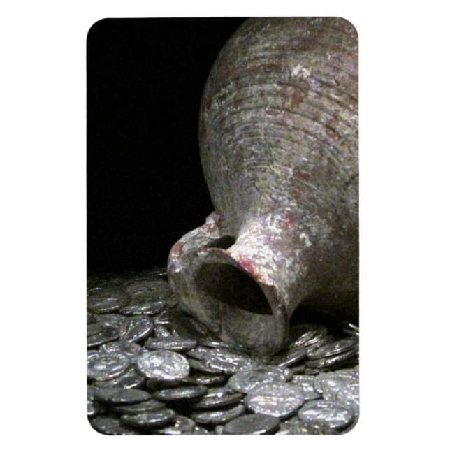 Imán arte de la moneda antigua (Vertical)