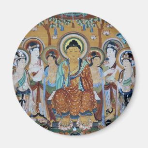 Imán Arte de las cuevas de Dunhuang Mogao de Buda y de