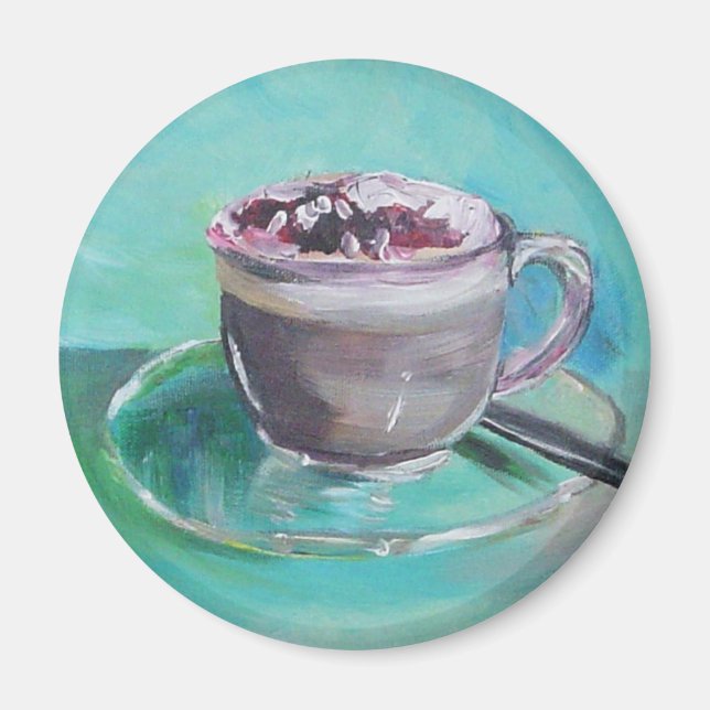 Imán Arte de latte (Frente)