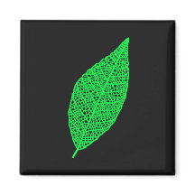 Arte de línea de hoja de esqueleto negro y verde