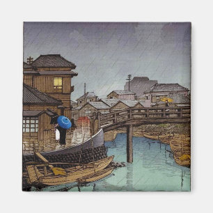 Imán Arte de los días lluviosos de Kawase japonés orien