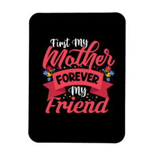 Imán Arte de madre, madre por siempre mi amiga