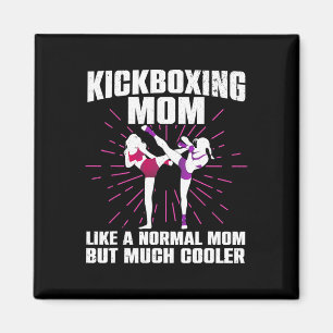 Imán Arte de mamá kickboxing para mujeres kickboxer Mar