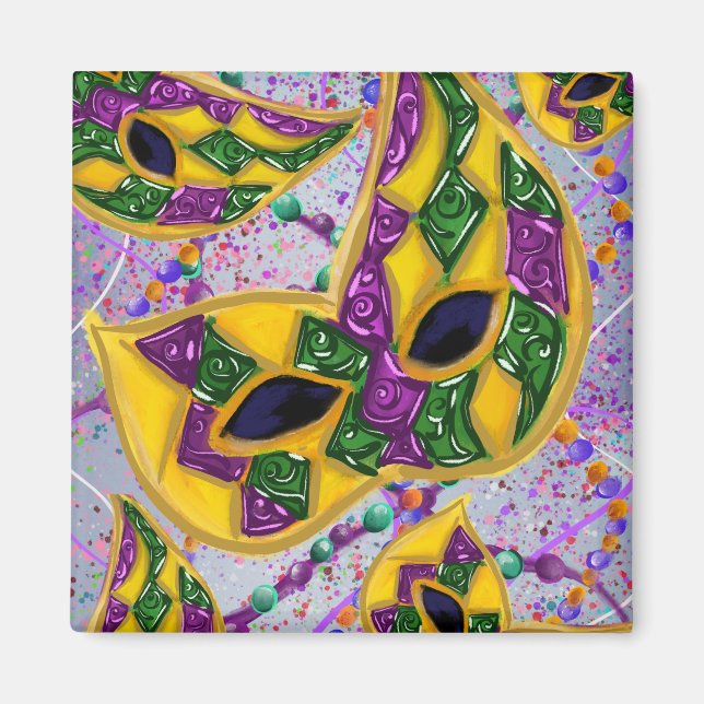IMÁN ARTE DE MARDI GRAS    (Frente)