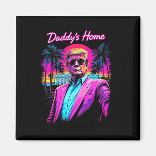 Imán Arte de meme divertido de Donald Trump Daddy's Hom