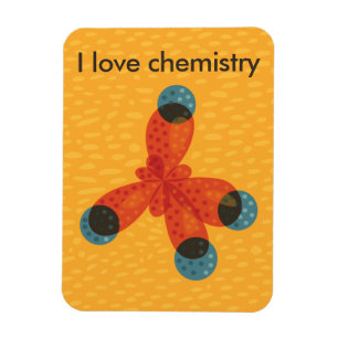 Imán Arte de molécula me encanta la química