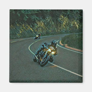 Imán arte de motocicleta vintage