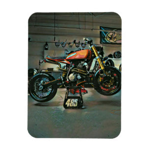 Imán arte de motocicleta vintage