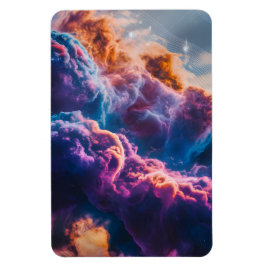 Imán Arte de Nebulosa Espacial Abstracta - Cósmico Colo