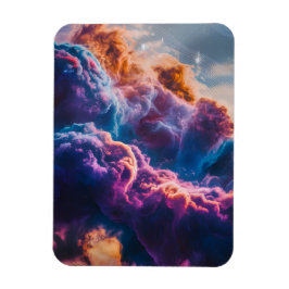 Imán Arte de Nebulosa Espacial Abstracta - Cósmico Colo