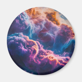 Imán Arte de Nebulosa Espacial Abstracta - Cósmico Colo