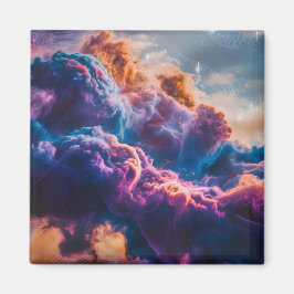 Imán Arte de Nebulosa Espacial Abstracta - Cósmico Colo