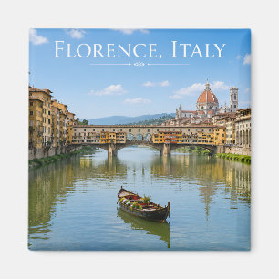 Imán Arte de paisaje urbano romántico de Ponte Vecchio