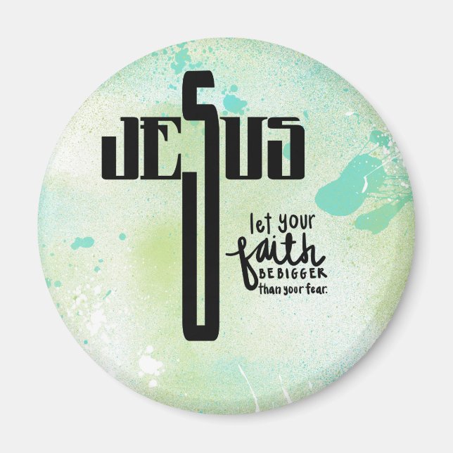 Imán Arte De Palabra De Jesús (Frente)