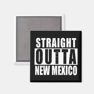 Imán Arte de palabras de Straight Outta Nuevo México