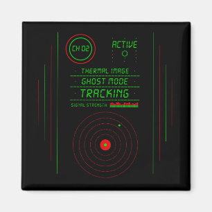 Imán Arte de pantalla de radar de rastreador de fantasm